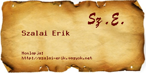 Szalai Erik névjegykártya
